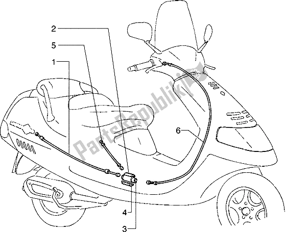 All parts for the Transmissions of the Piaggio Hexagon 125 1996