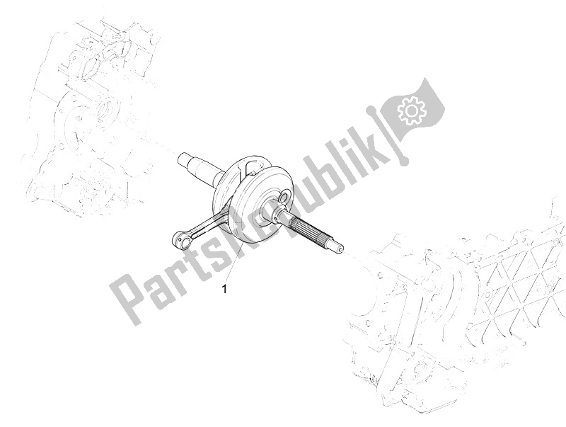 All parts for the Crankshaft of the Piaggio Medley 125 4T IE ABS 2016