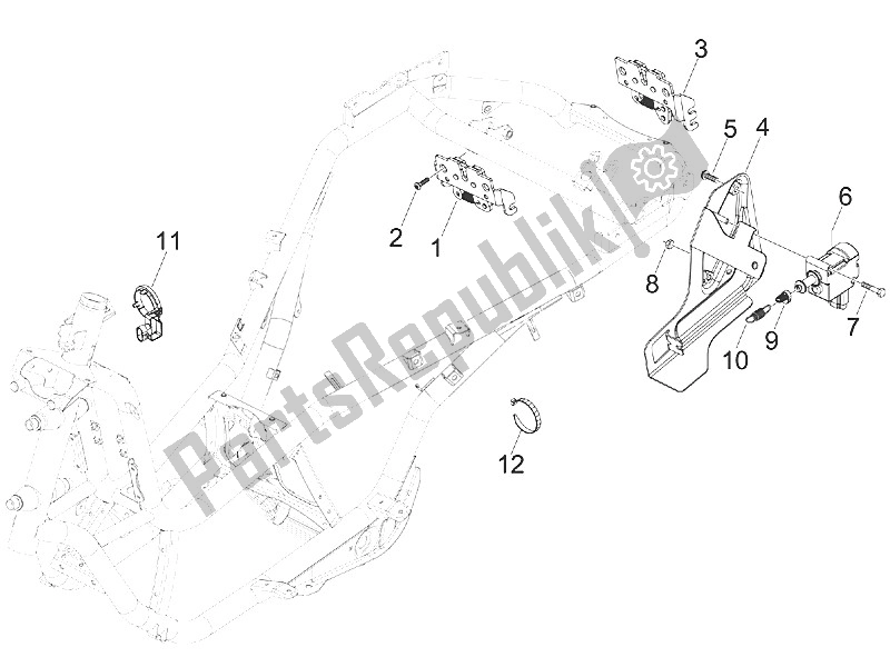 Toutes les pièces pour le Serrures du Piaggio MP3 125 IE Touring 2011