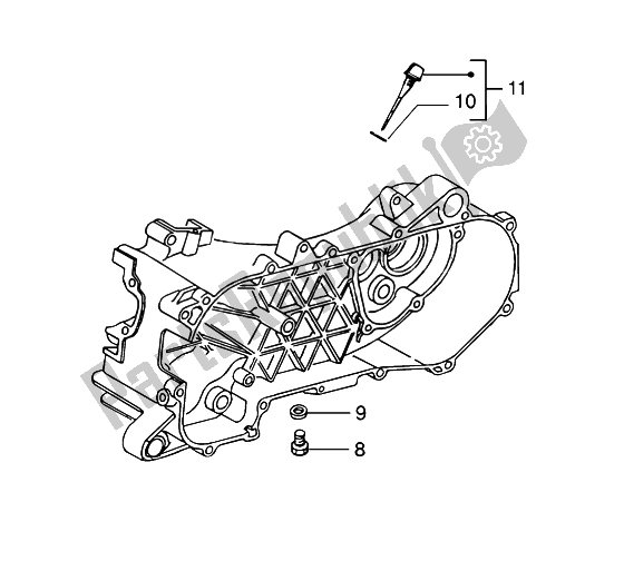 All parts for the Brake Caliper of the Piaggio NRG MC3 DD 50 2002