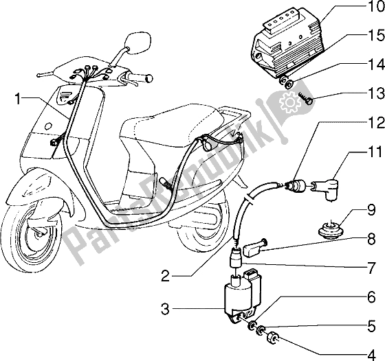 Tutte le parti per il Dispositivi Elettrici del Piaggio Sfera RST 80 1994