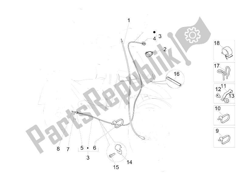 Tutte le parti per il Trasmissioni del Piaggio Liberty 125 4T Delivery E3 2009