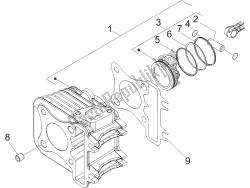 Cylinder-piston-wrist pin unit