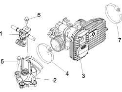 Throttle body - Injector - Union pipe