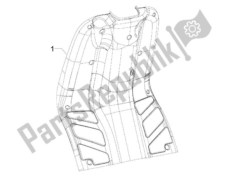 All parts for the Front Glove-box - Knee-guard Panel of the Piaggio Typhoon 50 Serie Speciale 2007