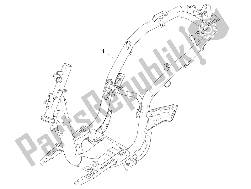 Alle onderdelen voor de Frame / Carrosserie van de Piaggio Liberty 150 Iget 4T 3V IE ABS EU 2015