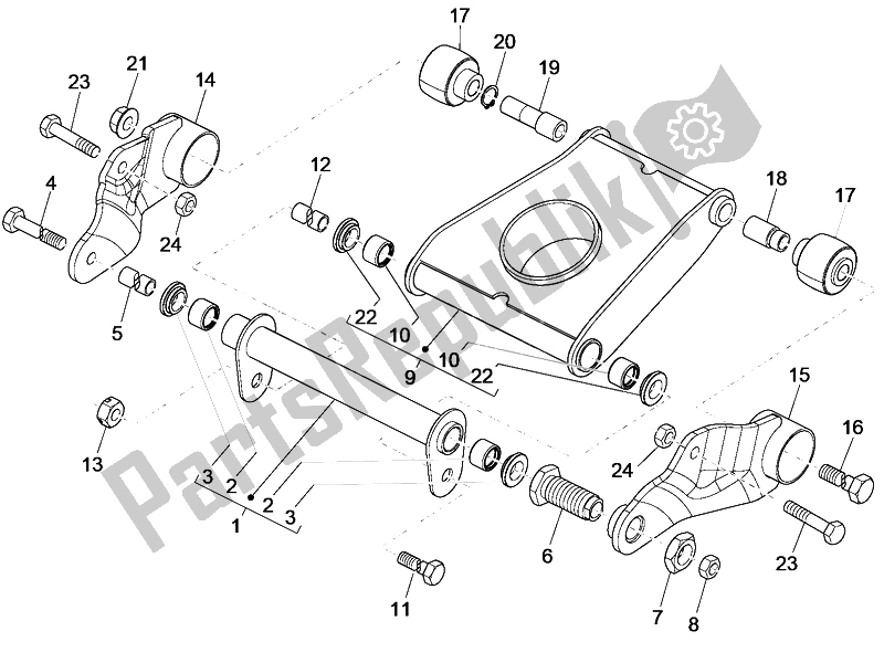 Todas las partes para Brazo Oscilante de Piaggio MP3 500 LT Business Emea 2014