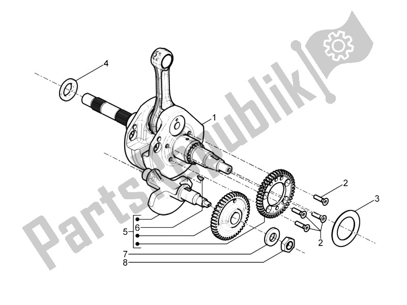 Toutes les pièces pour le Vilebrequin du Piaggio MP3 500 LT Business Emea 2014