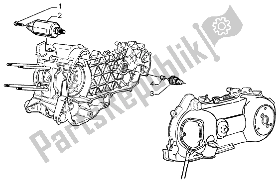 Toutes les pièces pour le Démarreur électrique du Piaggio Liberty 125 Leader RST 2007