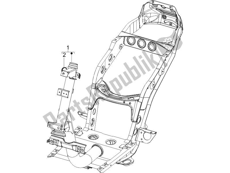 Alle onderdelen voor de Frame / Carrosserie van de Piaggio Liberty 150 4T E3 2008