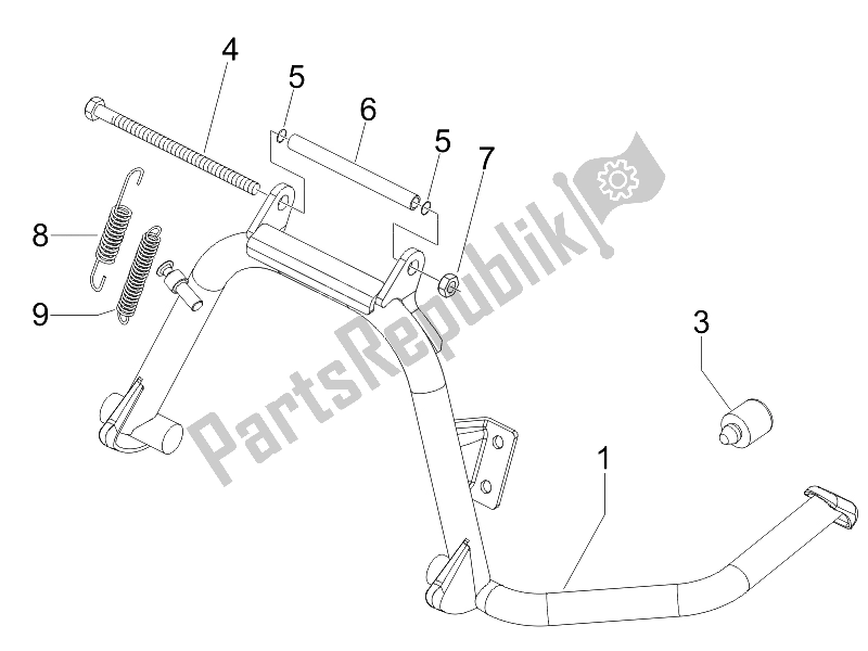 Wszystkie części do Stoisko / S Piaggio MP3 250 2006