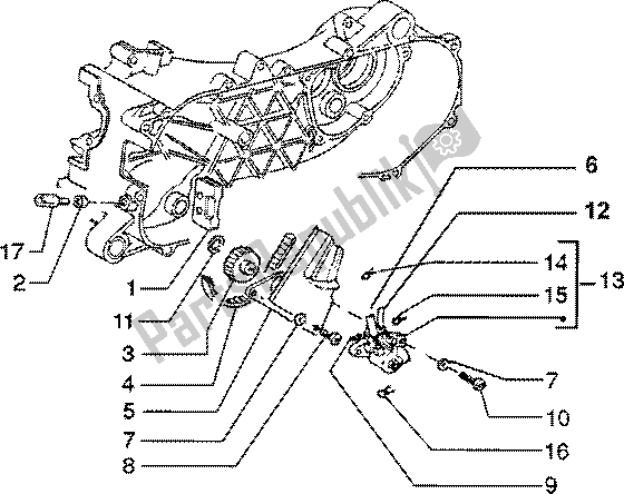 Tutte le parti per il Pompa Dell'olio del Piaggio ZIP SP 50 1996