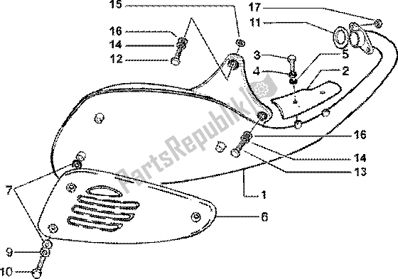 Toutes les pièces pour le Silencieux Catalytique du Piaggio Liberty 125 Leader 2001