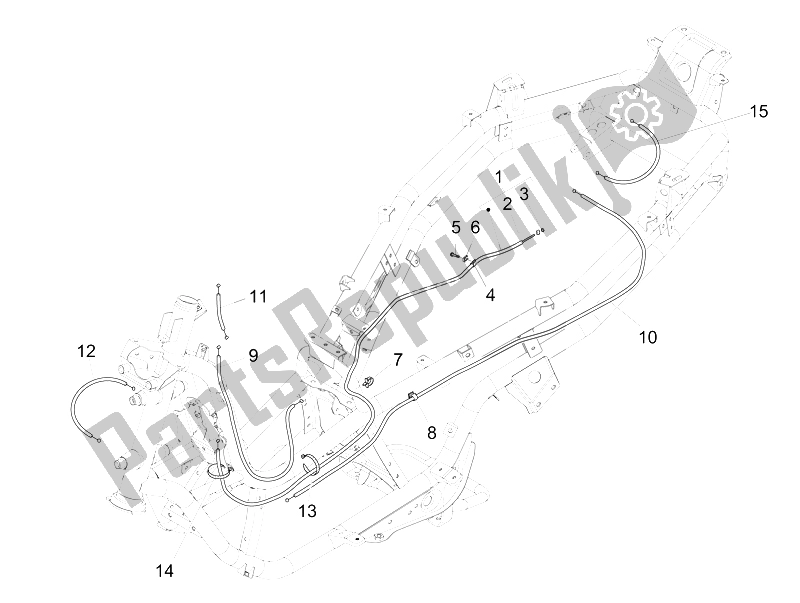 Toutes les pièces pour le Transmissions du Piaggio MP3 500 Sport ABS USA 2015