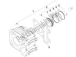 Cylinder-piston-wrist pin unit