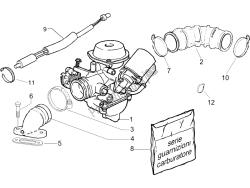 carburateur, montage - koppelingsleiding