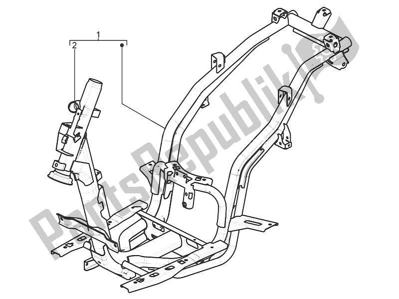 Toutes les pièces pour le Cadre / Carrosserie du Piaggio Typhoon 50 2T E3 CH 2011