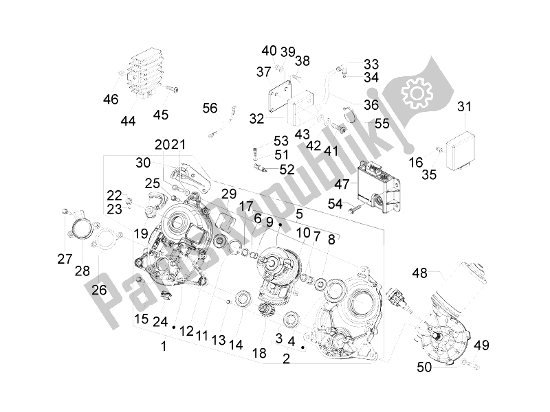 Tutte le parti per il Regolatori Di Tensione - Centraline Elettroniche (ecu) - H. T. Bobina del Piaggio MP3 500 Sport USA 2010