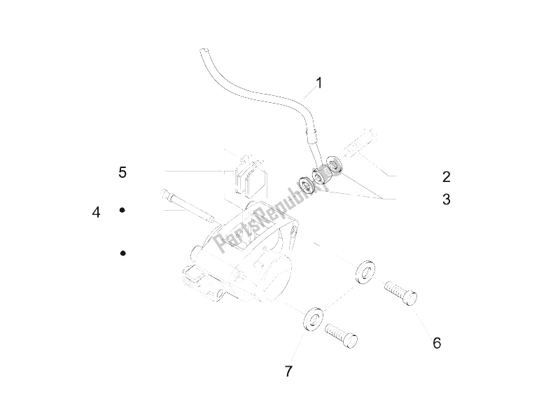 All parts for the Brakes Pipes - Calipers of the Piaggio ZIP 50 2T 2009