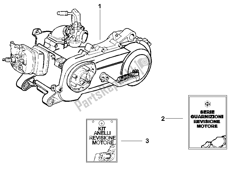 Tutte le parti per il Motore, Assemblaggio (2) del Piaggio NRG Power DD 50 2005