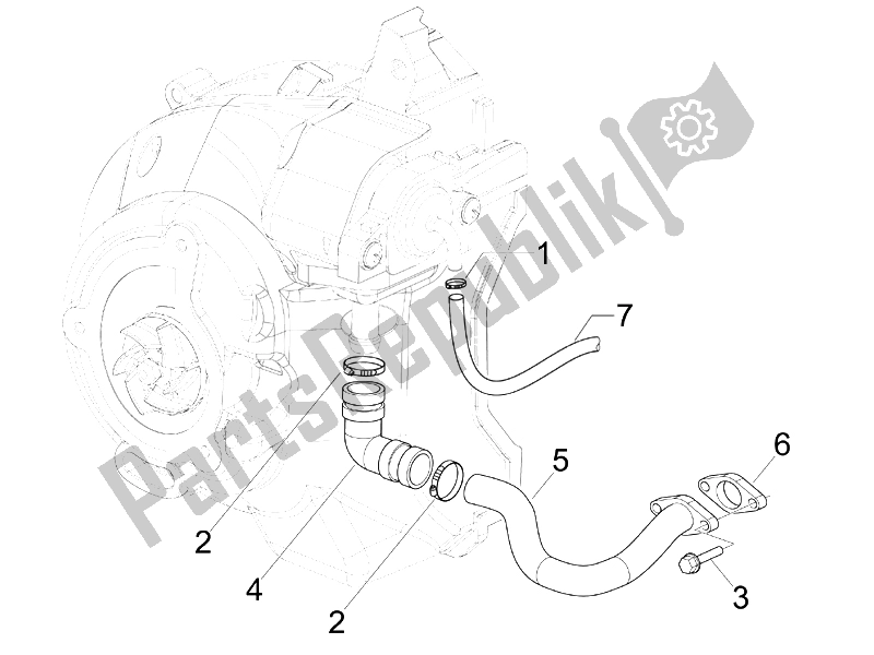 Todas las partes para Caja De Aire Secundaria de Piaggio X9 125 Evolution Euro 3 2007