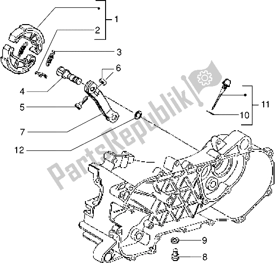 Tutte le parti per il Leva Del Freno del Piaggio NRG MC2 50 1996