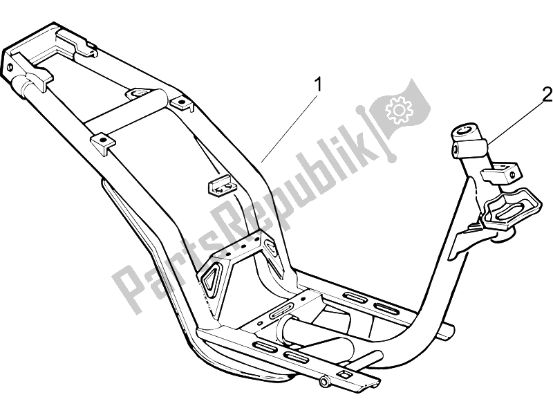 Toutes les pièces pour le Cadre / Carrosserie du Piaggio Liberty 200 4T 2006