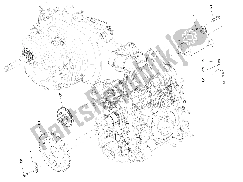 Todas las partes para Stater - Arranque Eléctrico de Piaggio Beverly 350 4T 4V IE E3 Sport Touring 2014