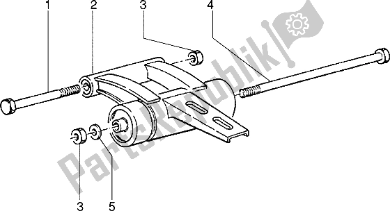 Toutes les pièces pour le Bras Oscillant du Piaggio ZIP 50 1995