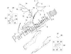 Central cover - Footrests