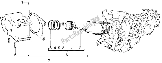 Toutes les pièces pour le Axe De Cylindre-piston-poignet, Assy du Piaggio Hexagon GTX 180 1999
