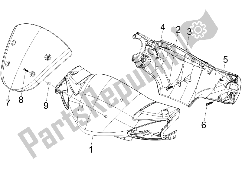 Toutes les pièces pour le Couvertures De Guidon du Piaggio Liberty 125 4T Sport 2006