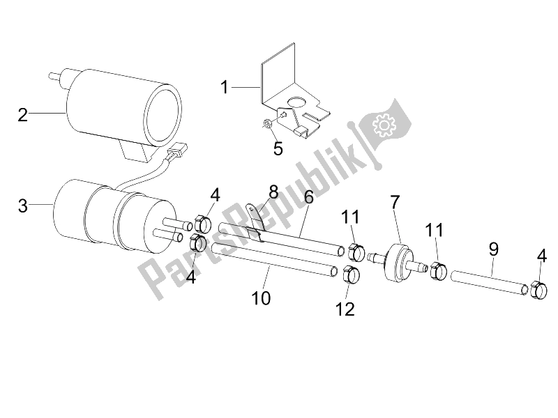 All parts for the Supply System of the Piaggio Liberty 150 4T Sport E3 2008