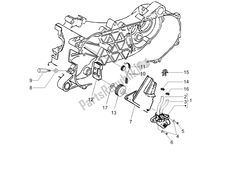 Toutes les pièces pour le La Pompe à Huile du Piaggio NRG Power DT Serie Speciale 50 2007