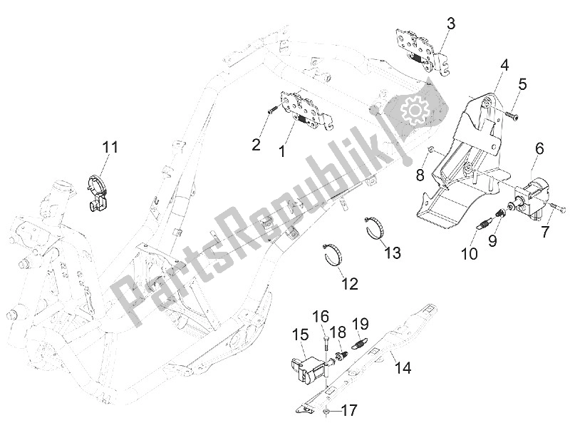 All parts for the Locks of the Piaggio MP3 400 RL Touring 2011