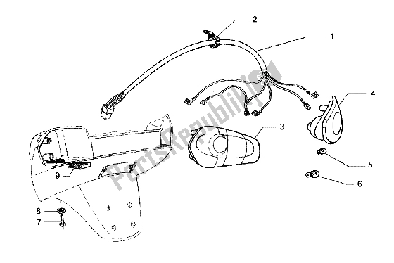 Tutte le parti per il Lampada Di Coda del Piaggio Hexagon GT 250 1998