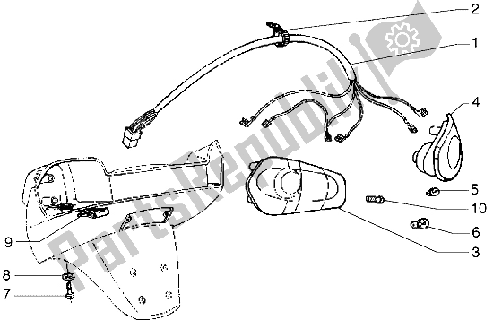 Toutes les pièces pour le Feu Arrière du Piaggio Hexagon GTX 125 1999