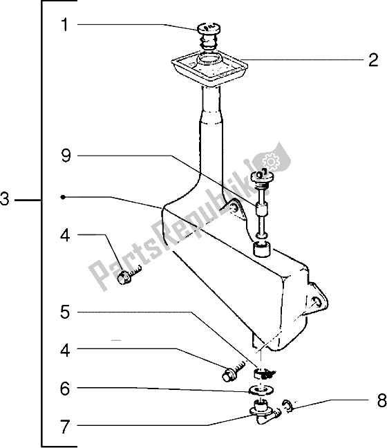 Tutte le parti per il Serbatoio Dell'olio del Piaggio Sfera RST 50 1995