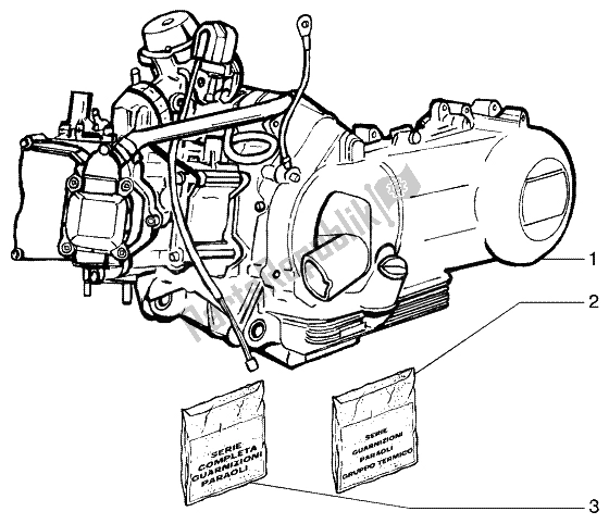 Toutes les pièces pour le Moteur du Piaggio Beverly 125 RST 2004