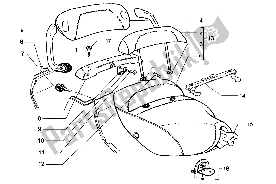 Tutte le parti per il Sella del Piaggio Hexagon LXT 180 1998