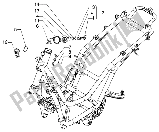 Todas las partes para Interruptor Con Llave de Piaggio Beverly 125 2002