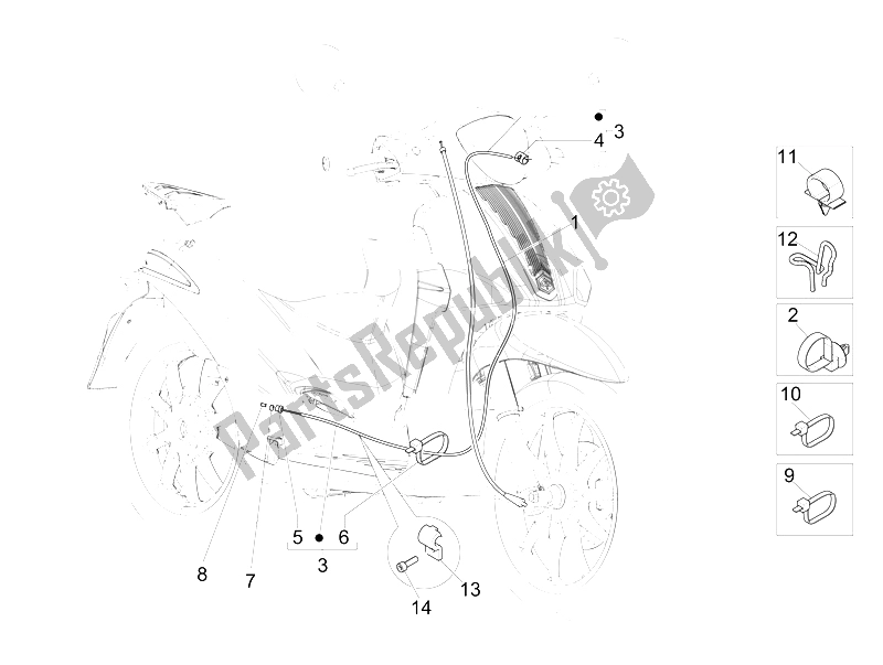 Toutes les pièces pour le Transmissions du Piaggio Liberty 150 4T E3 MOC 2009