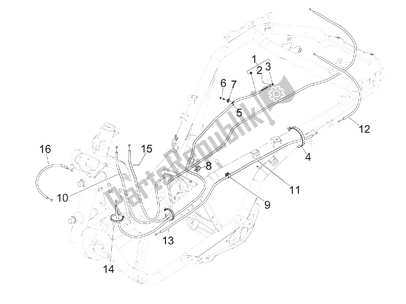 Toutes les pièces pour le Transmissions du Piaggio MP3 300 IE LT Touring 2011