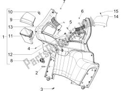 Front glove-box - Knee-guard panel