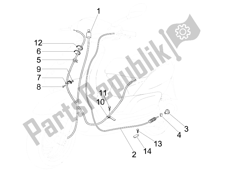 Tutte le parti per il Trasmissioni del Piaggio FLY 50 4T 25 30 KMH 2008