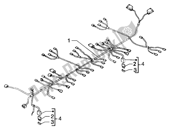 Tutte le parti per il Unità Cavi Principale del Piaggio X9 125 Evolution 2006