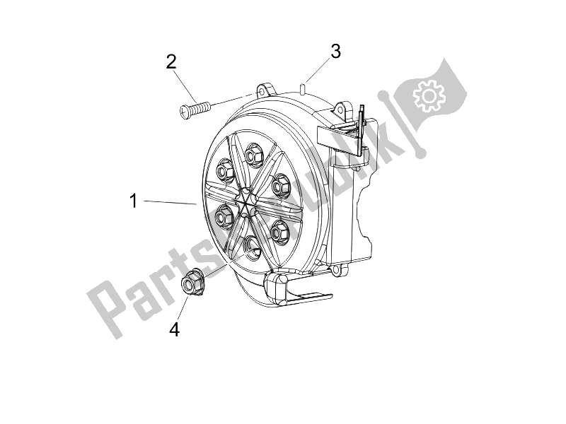 Toutes les pièces pour le Couvercle Magnéto Volant - Filtre à Huile du Piaggio NRG Power DD 50 2007