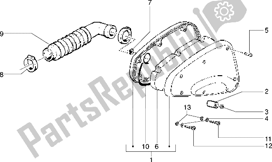 Toutes les pièces pour le Purificateur D'air du Piaggio Skipper 125 1998