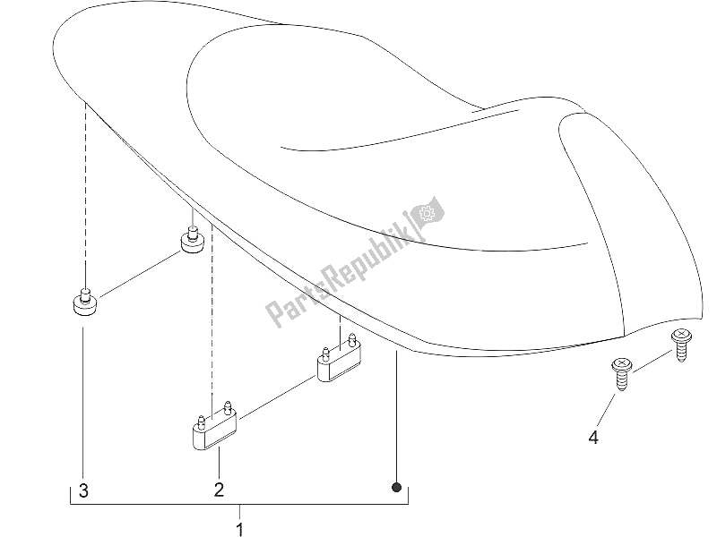 Toutes les pièces pour le Selle / Sièges du Piaggio NRG Power DD H2O CH 50 2011