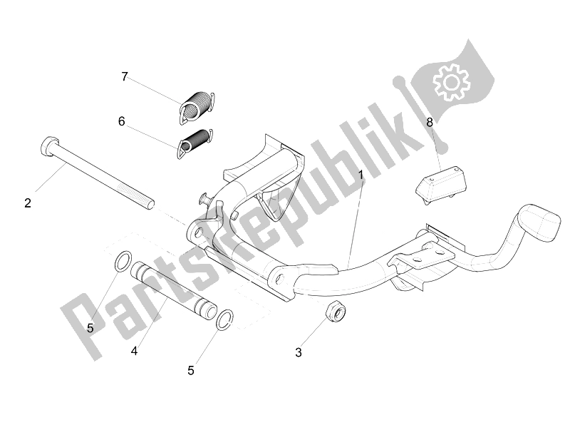 Toutes les pièces pour le Des Stands du Piaggio Liberty 125 4T 3V IE E3 2014